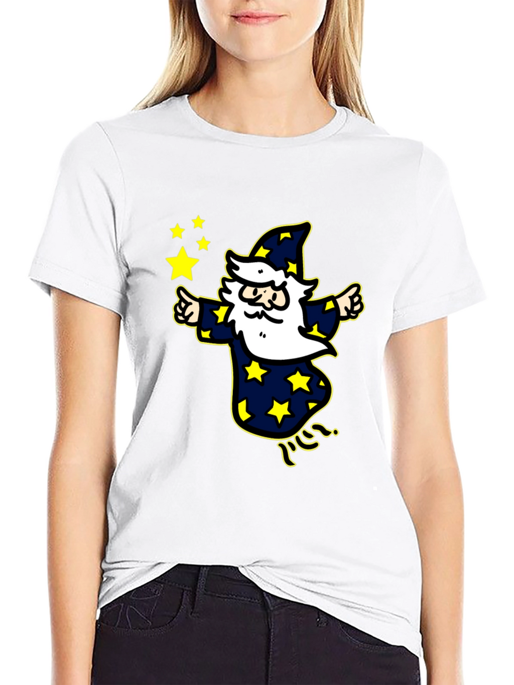 Wizard Star T-Shirt - Magic Cartoon Design