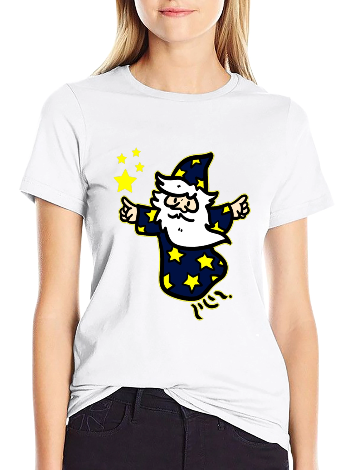 Wizard Star T-Shirt - Magic Cartoon Design