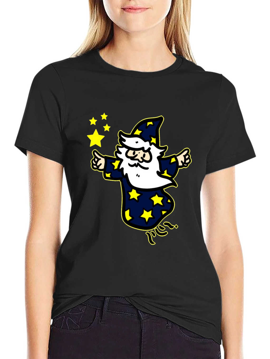 Wizard Star T-Shirt - Magic Cartoon Design