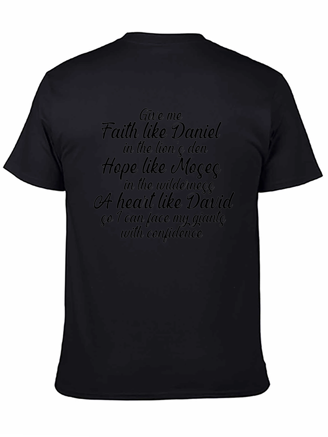 Faith Hope Love Christian T-Shirt Daniel Moses David Giants