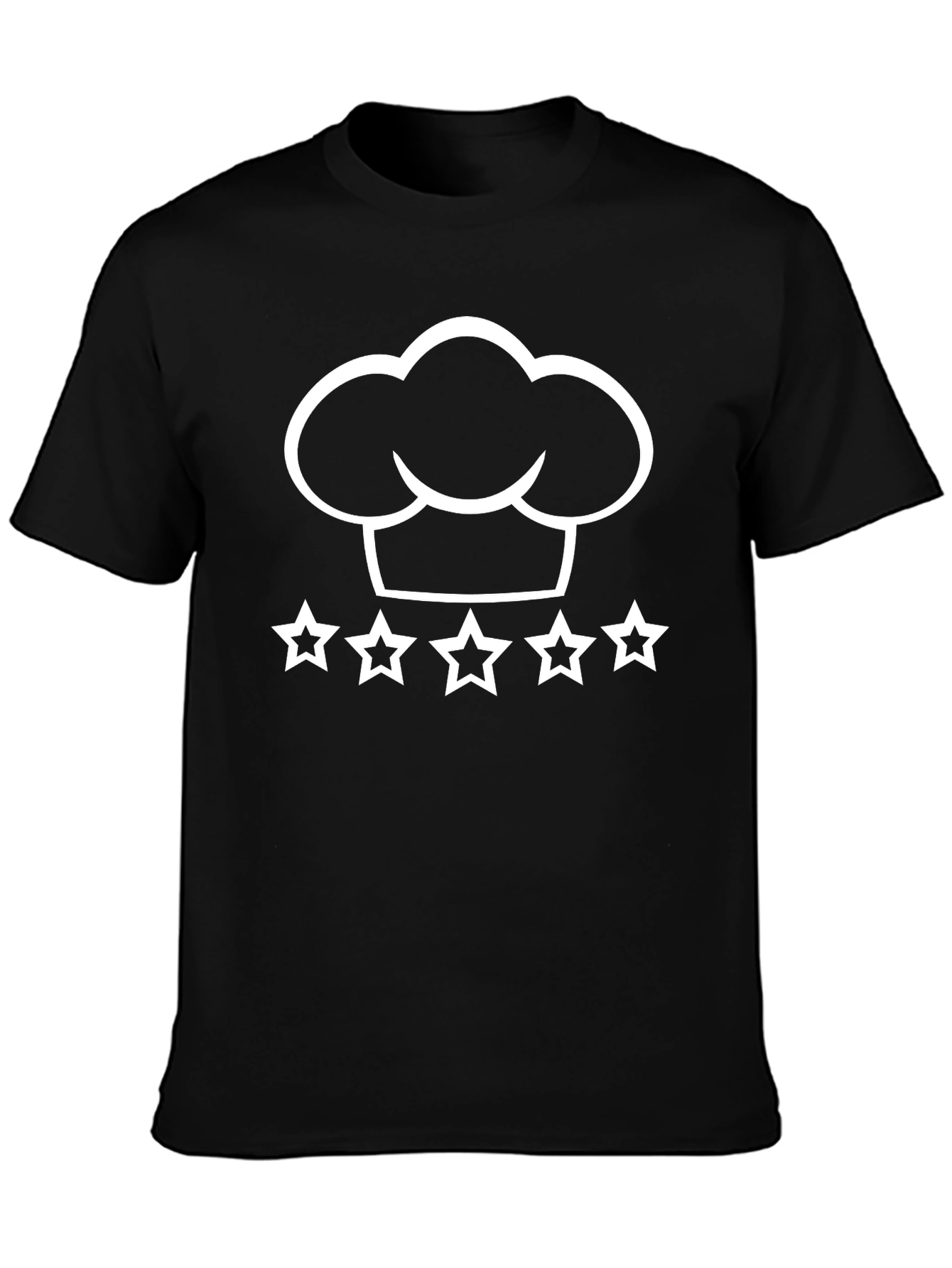 Chef Hat & 5 Stars Graphic T-Shirt