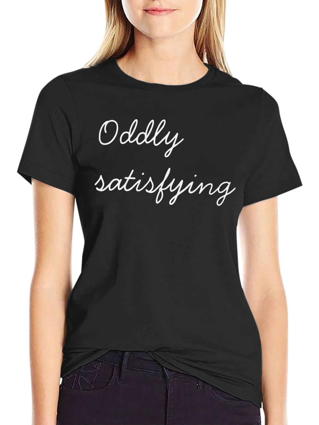 Oddly Satisfying Black T-Shirt
