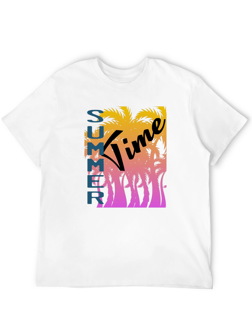 Summer Time Graphic Tee - Black