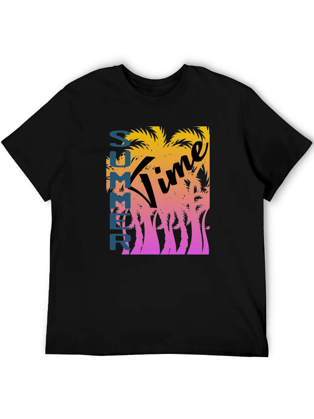 Summer Time Graphic Tee - Black