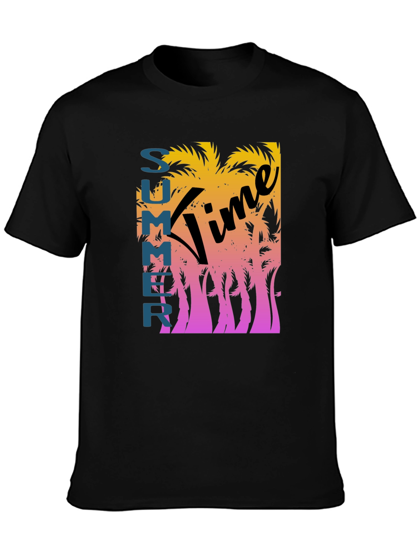 Summer Time Graphic Tee - Black