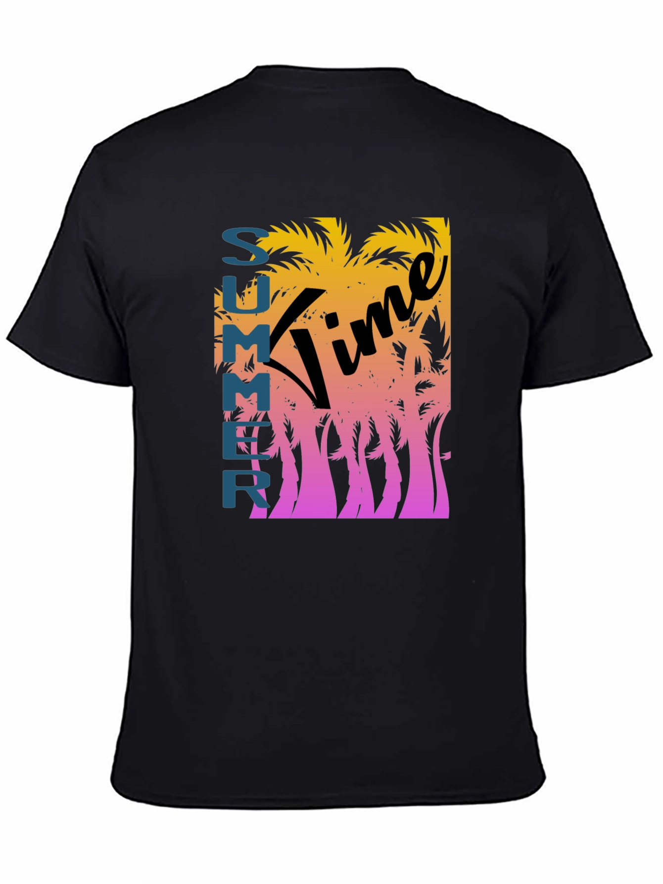 Summer Time Graphic Tee - Black