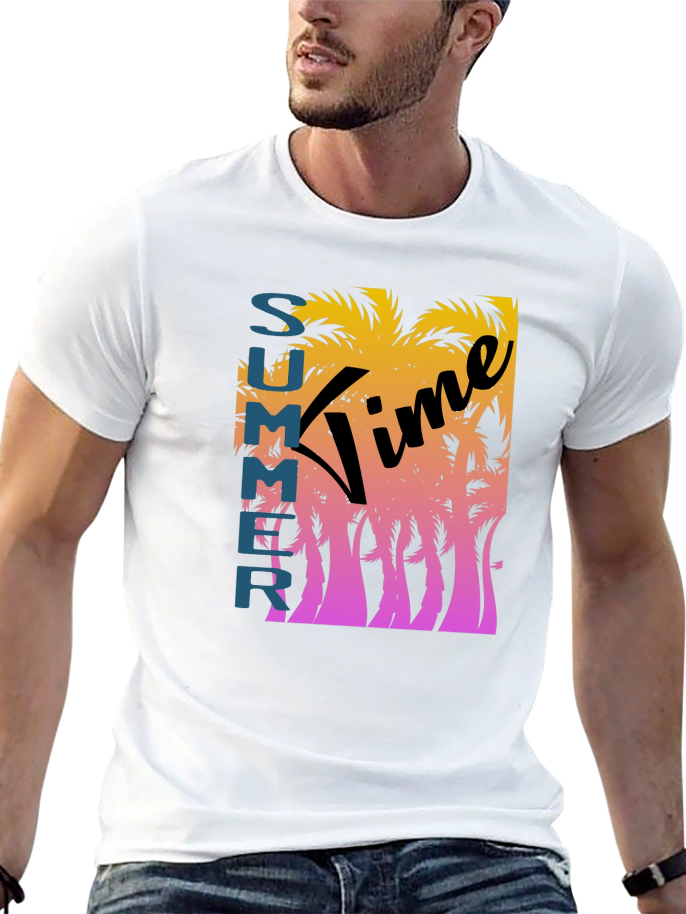 Summer Time Graphic Tee - Black