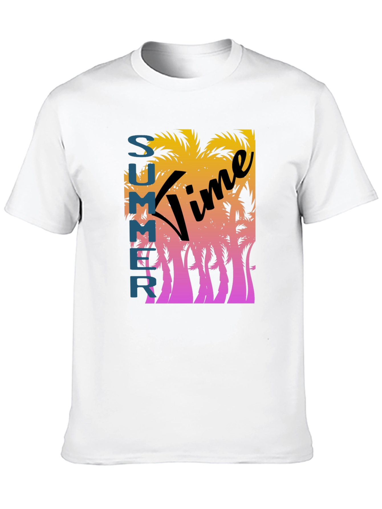 Summer Time Graphic Tee - Black