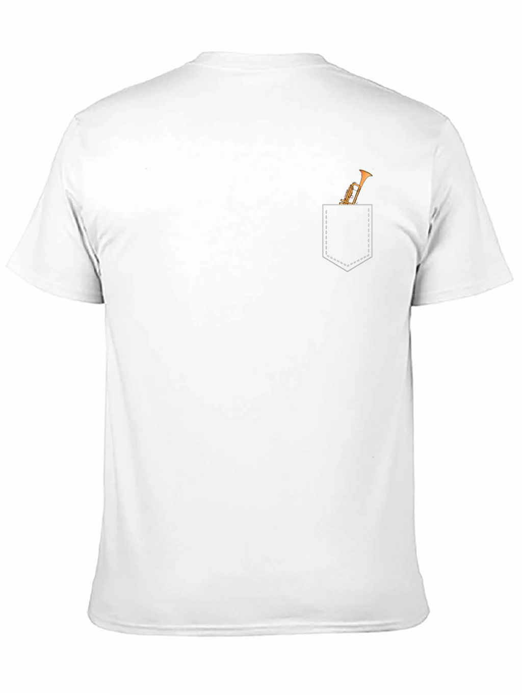 Trumpet Pocket Graphic Tee - Musicians T-Shirt