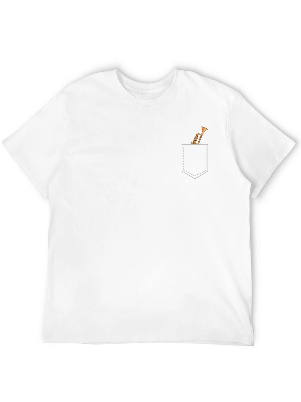 Trumpet Pocket Graphic Tee - Musicians T-Shirt