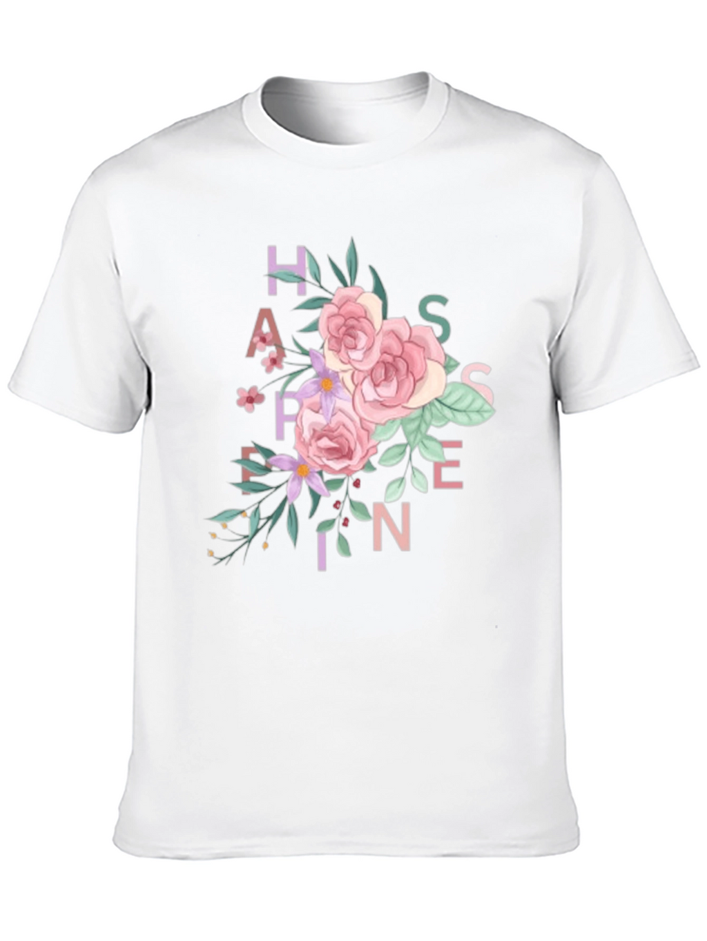 Floral Happiness T-Shirt - Black