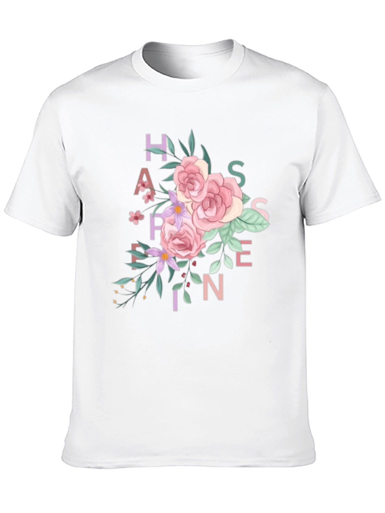 Floral Happiness T-Shirt - Black