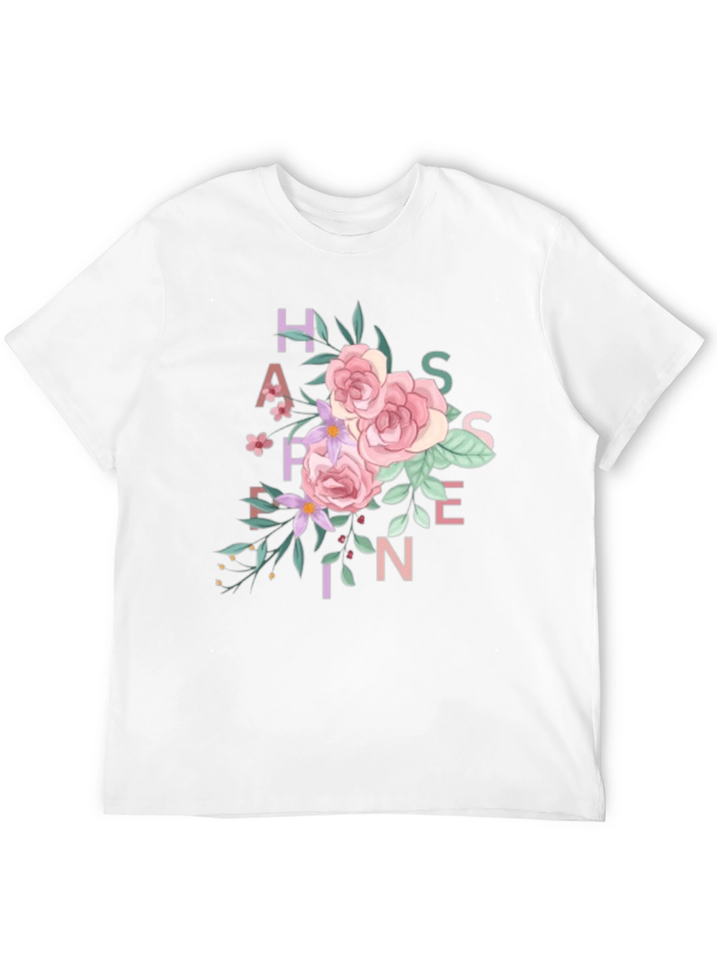Floral Happiness T-Shirt - Black