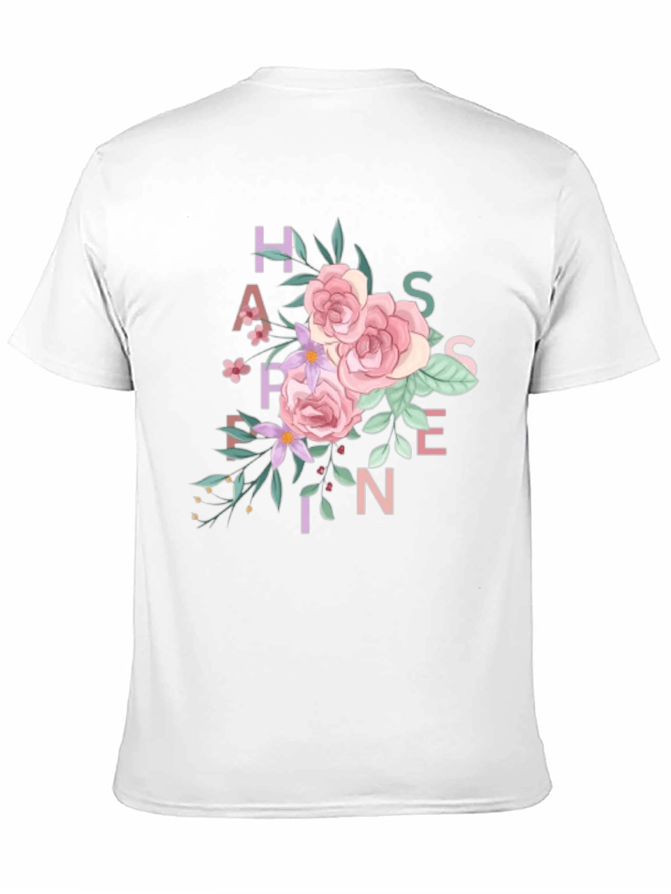 Floral Happiness T-Shirt - Black