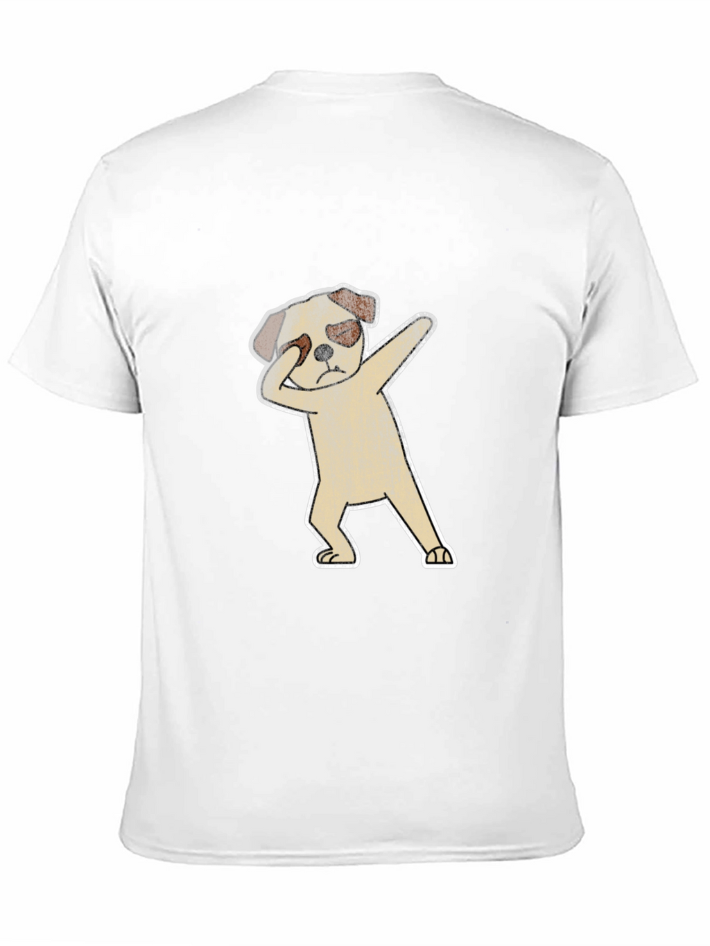 Dabbing Dog Graphic T-Shirt - Black