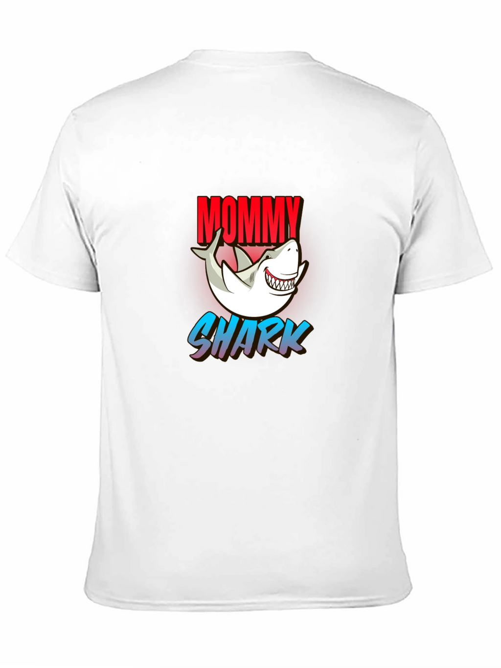 Mommy Shark Graphic Tee - Black Cotton Blend