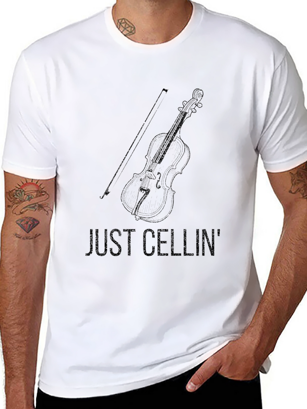 Just Cellin T-Shirt - Music Lover Apparel