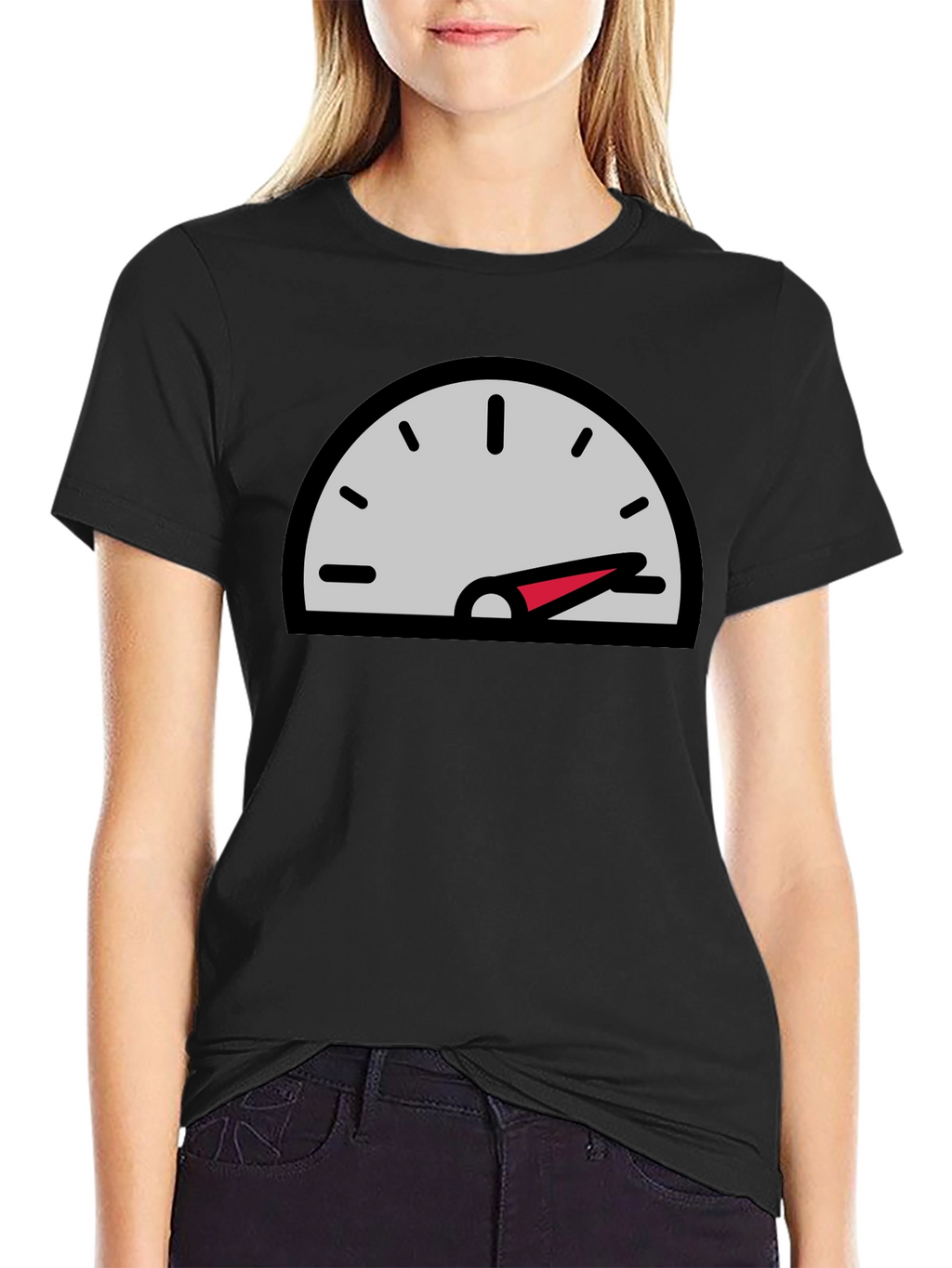 Speedometer Graphic Black T-Shirt