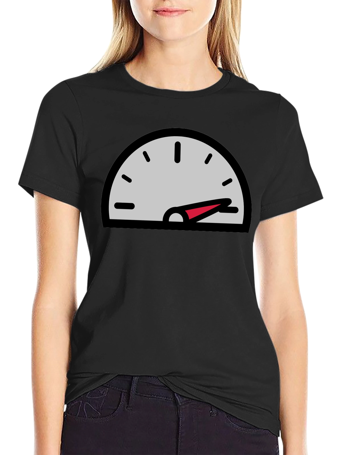 Speedometer Graphic Black T-Shirt