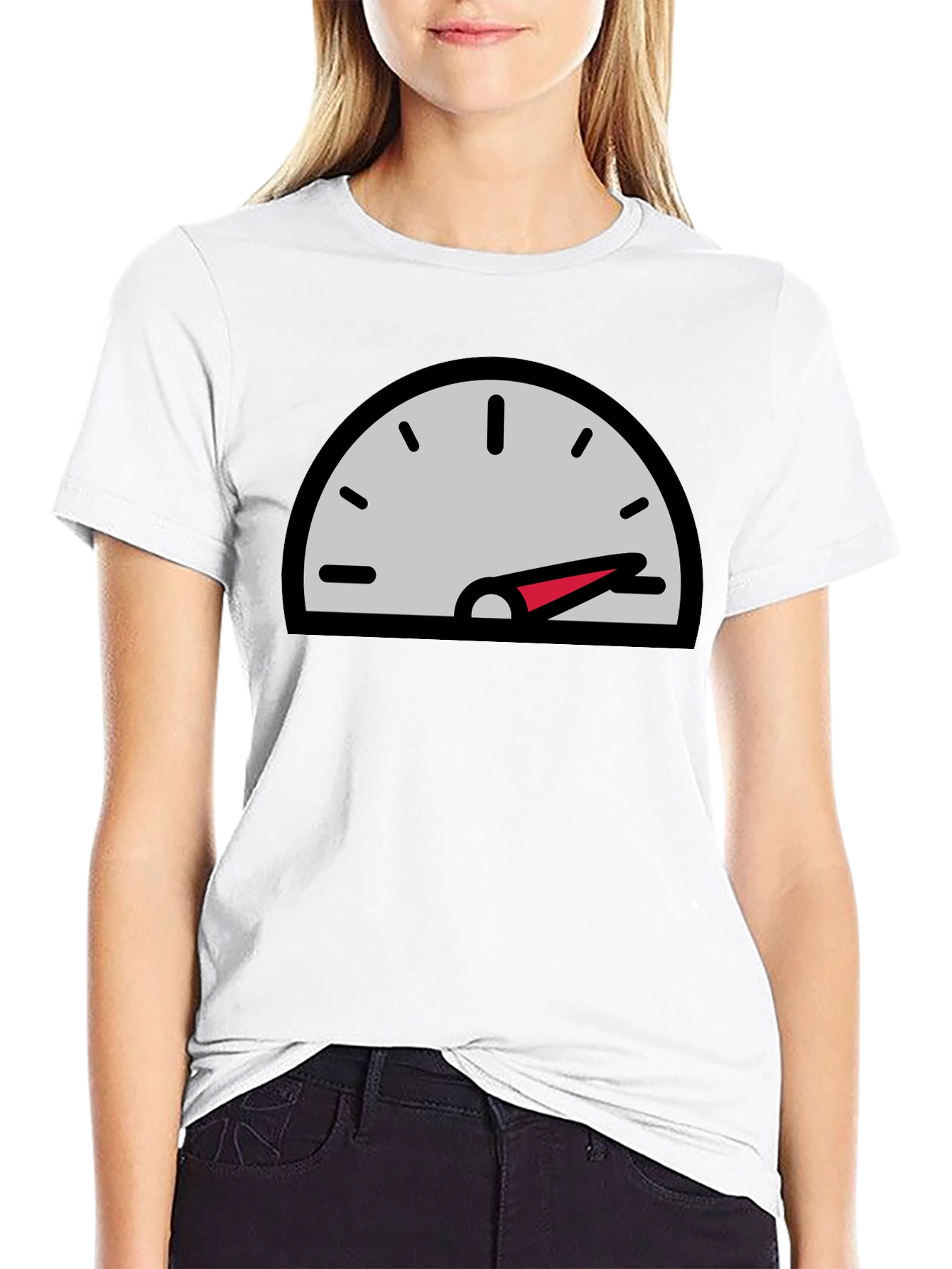 Speedometer Graphic Black T-Shirt