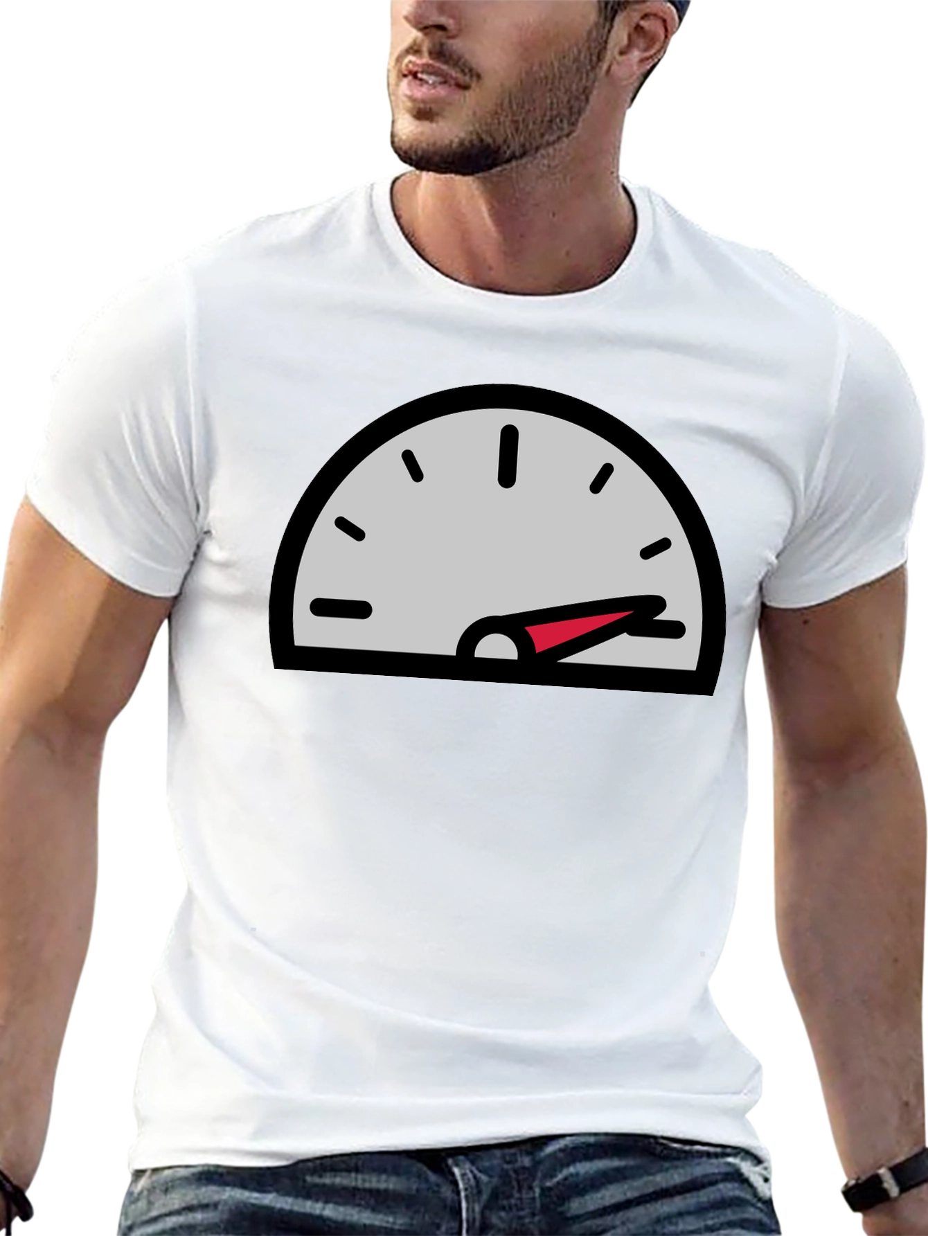 Speedometer Graphic Black T-Shirt