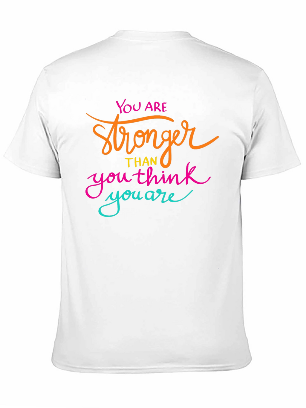 Motivational Stronger Than You Think Black T-Shirt