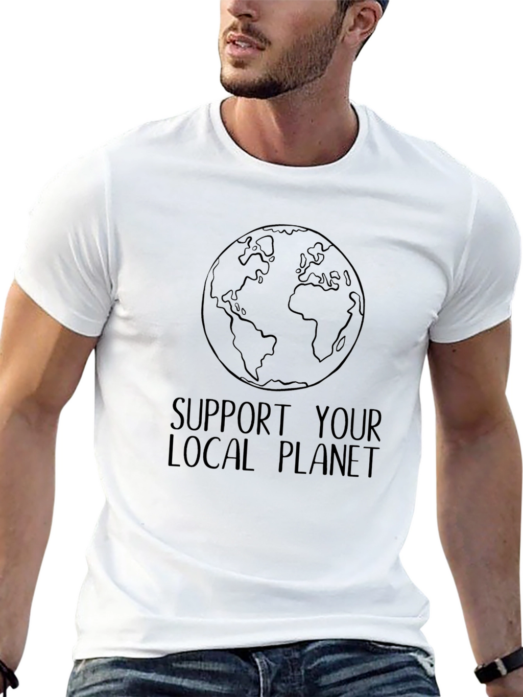 Support Your Local Planet Graphic Tee