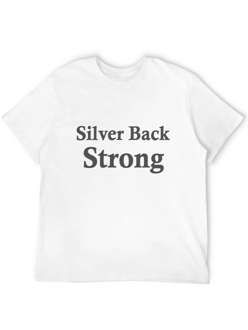 Silver Back Strong Black T-Shirt