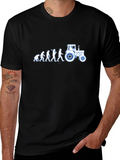 Evolution to Tractor T-Shirt - Black