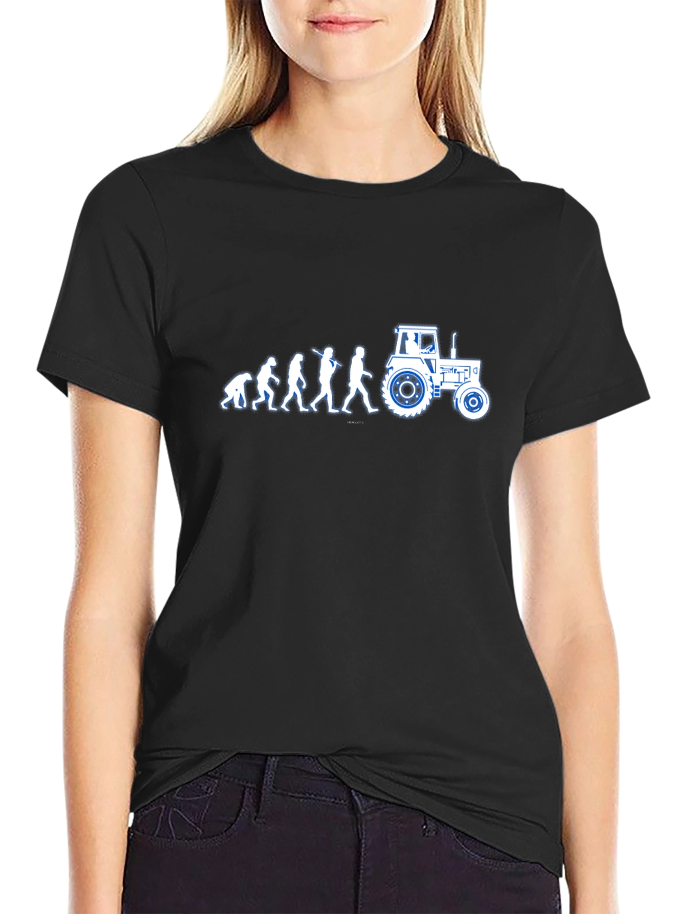 Evolution to Tractor T-Shirt - Black