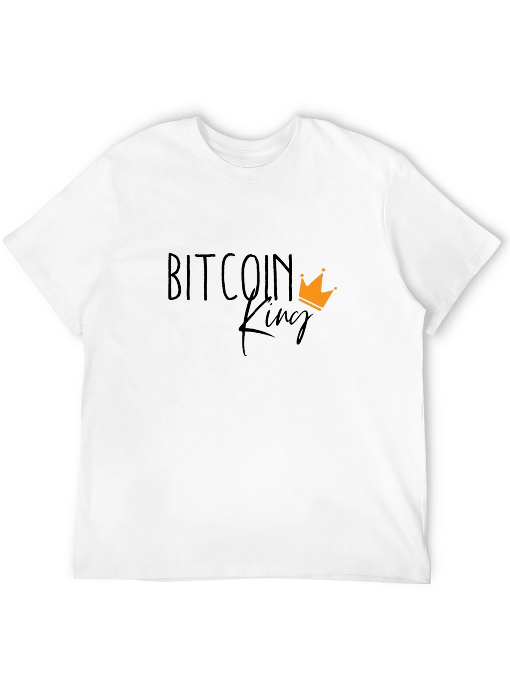 Bitcoin King Black T-Shirt - Crypto Fan Apparel