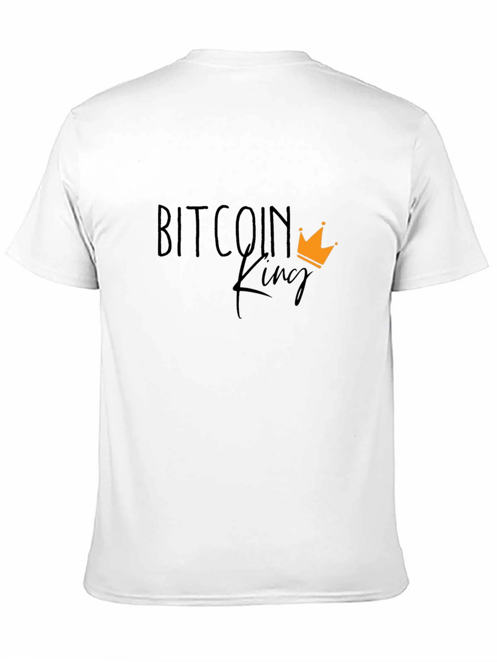 Bitcoin King Black T-Shirt - Crypto Fan Apparel