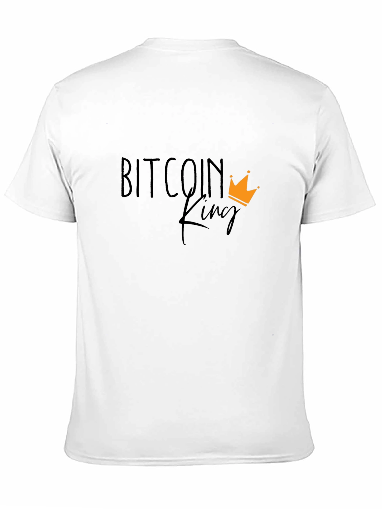Bitcoin King Black T-Shirt - Crypto Fan Apparel