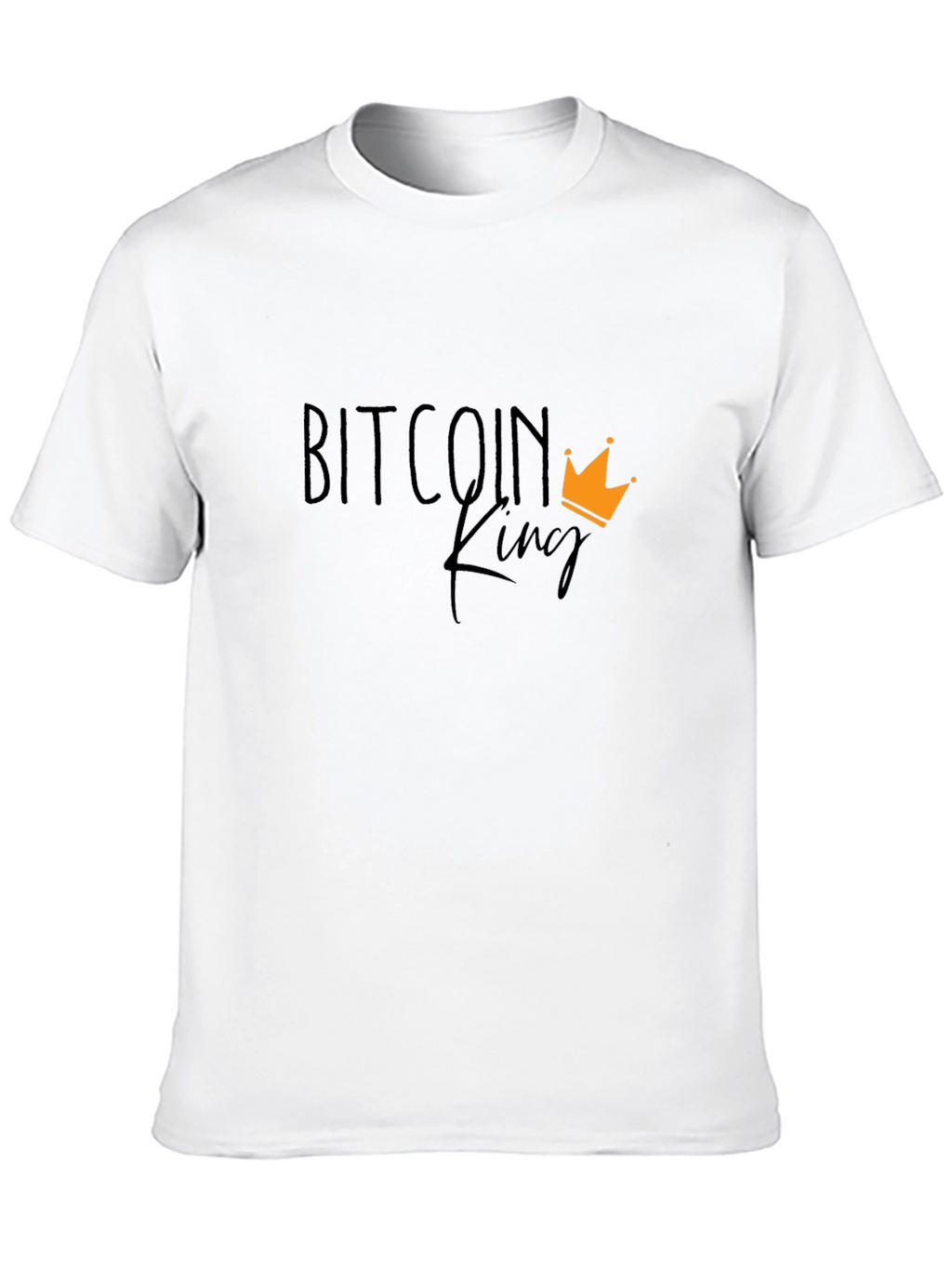 Bitcoin King Black T-Shirt - Crypto Fan Apparel