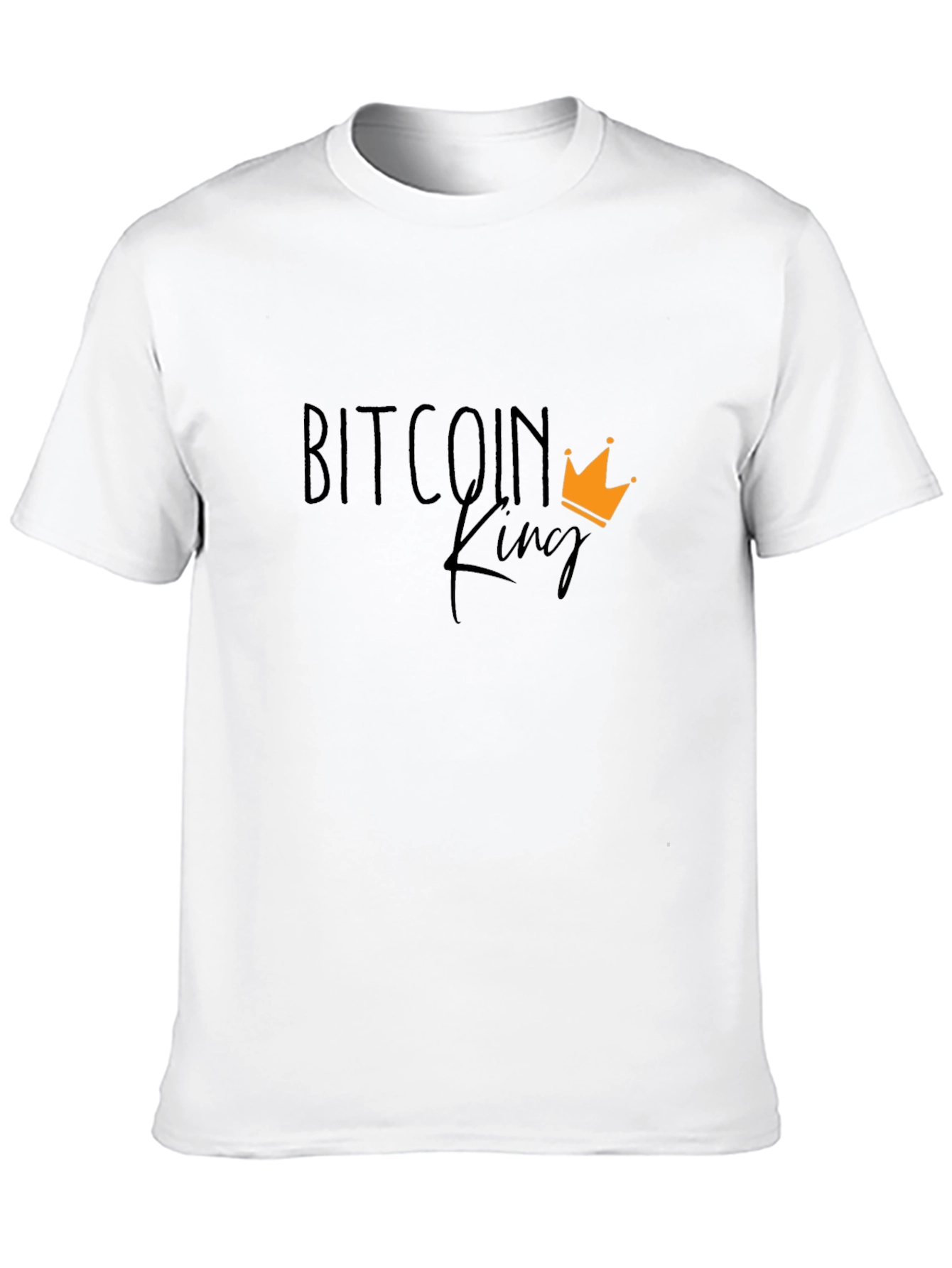 Bitcoin King Black T-Shirt - Crypto Fan Apparel