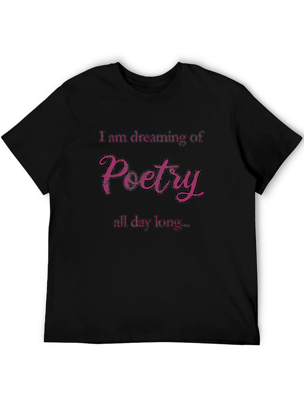 Poetry Dreamer Tee - Black Cotton T-Shirt