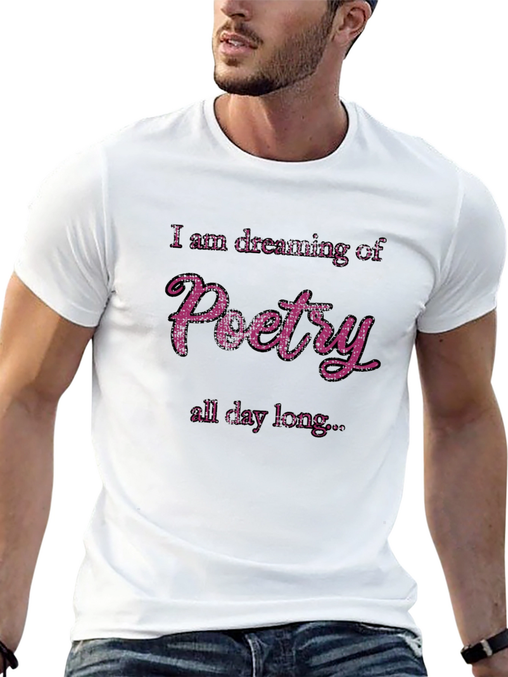 Poetry Dreamer Tee - Black Cotton T-Shirt
