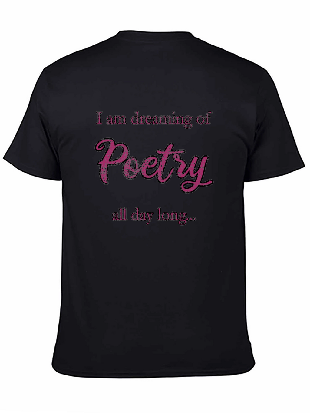 Poetry Dreamer Tee - Black Cotton T-Shirt