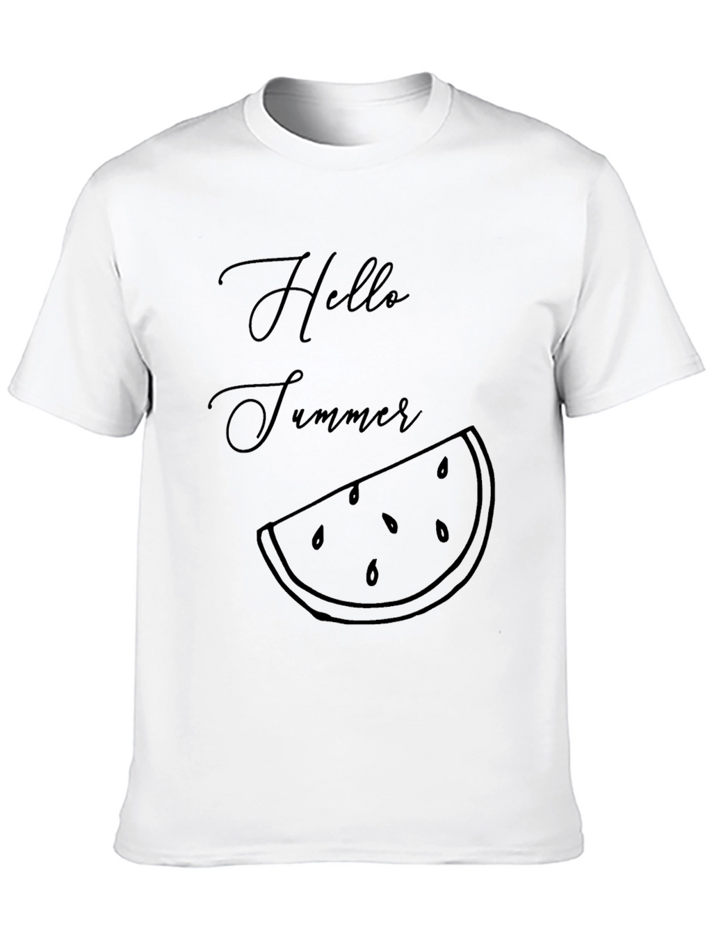 Hello Summer Watermelon Graphic T-Shirt