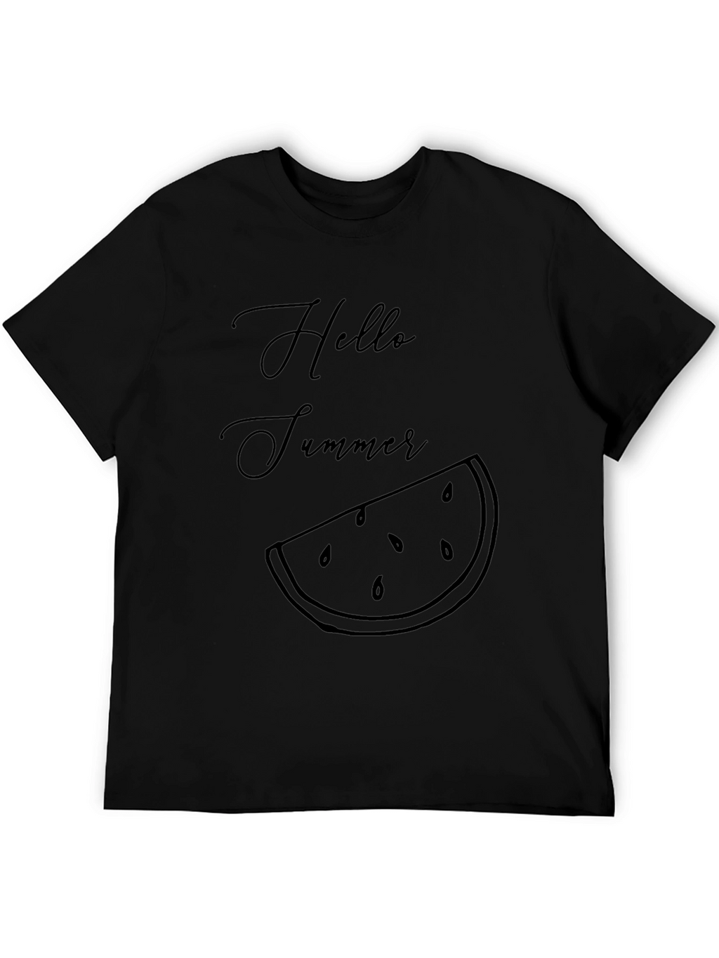 Hello Summer Watermelon Graphic T-Shirt