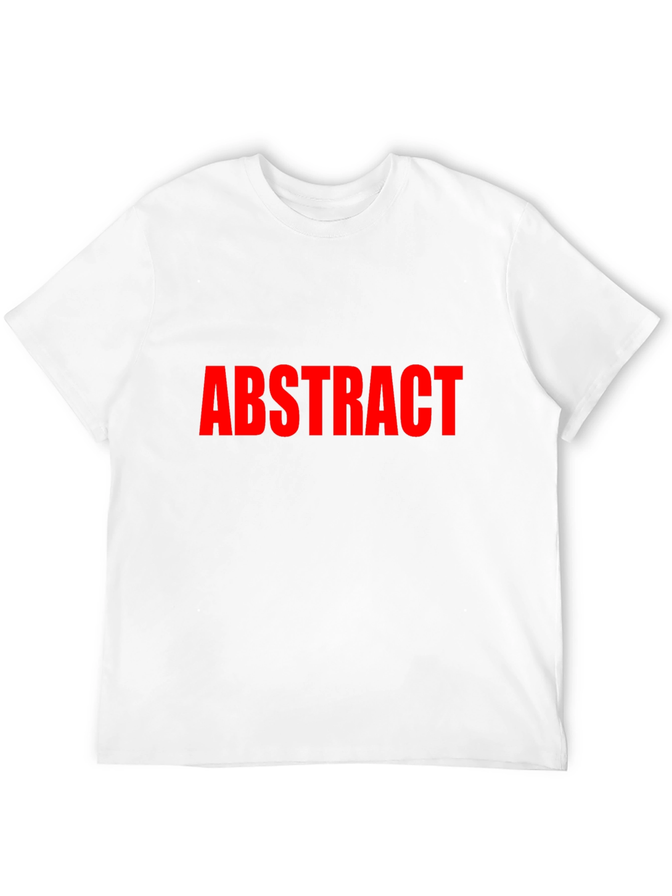 Abstract Red Text Black T-Shirt