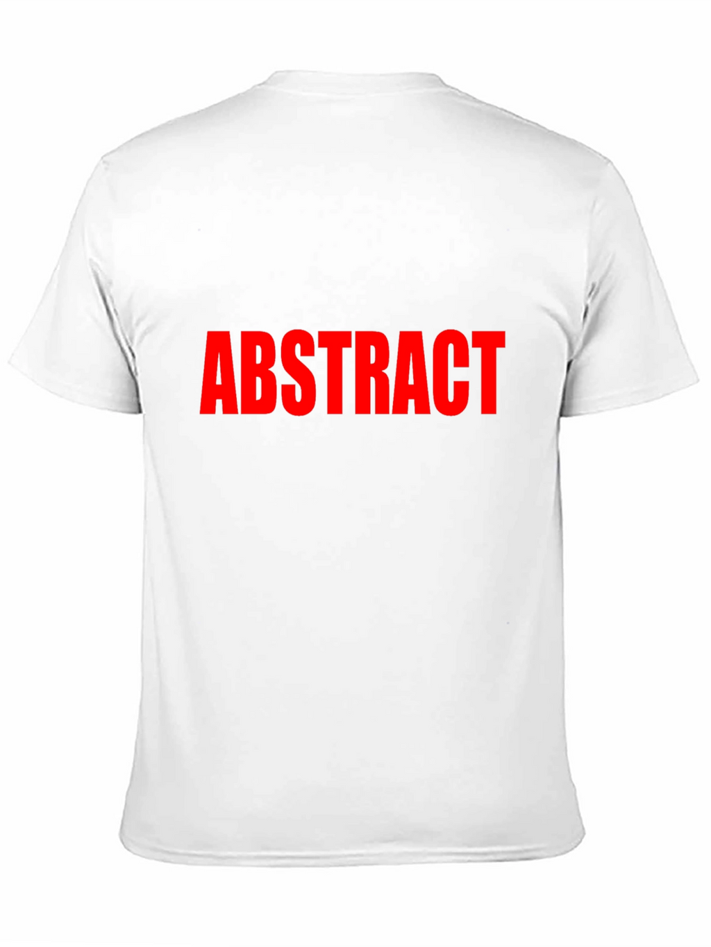 Abstract Red Text Black T-Shirt
