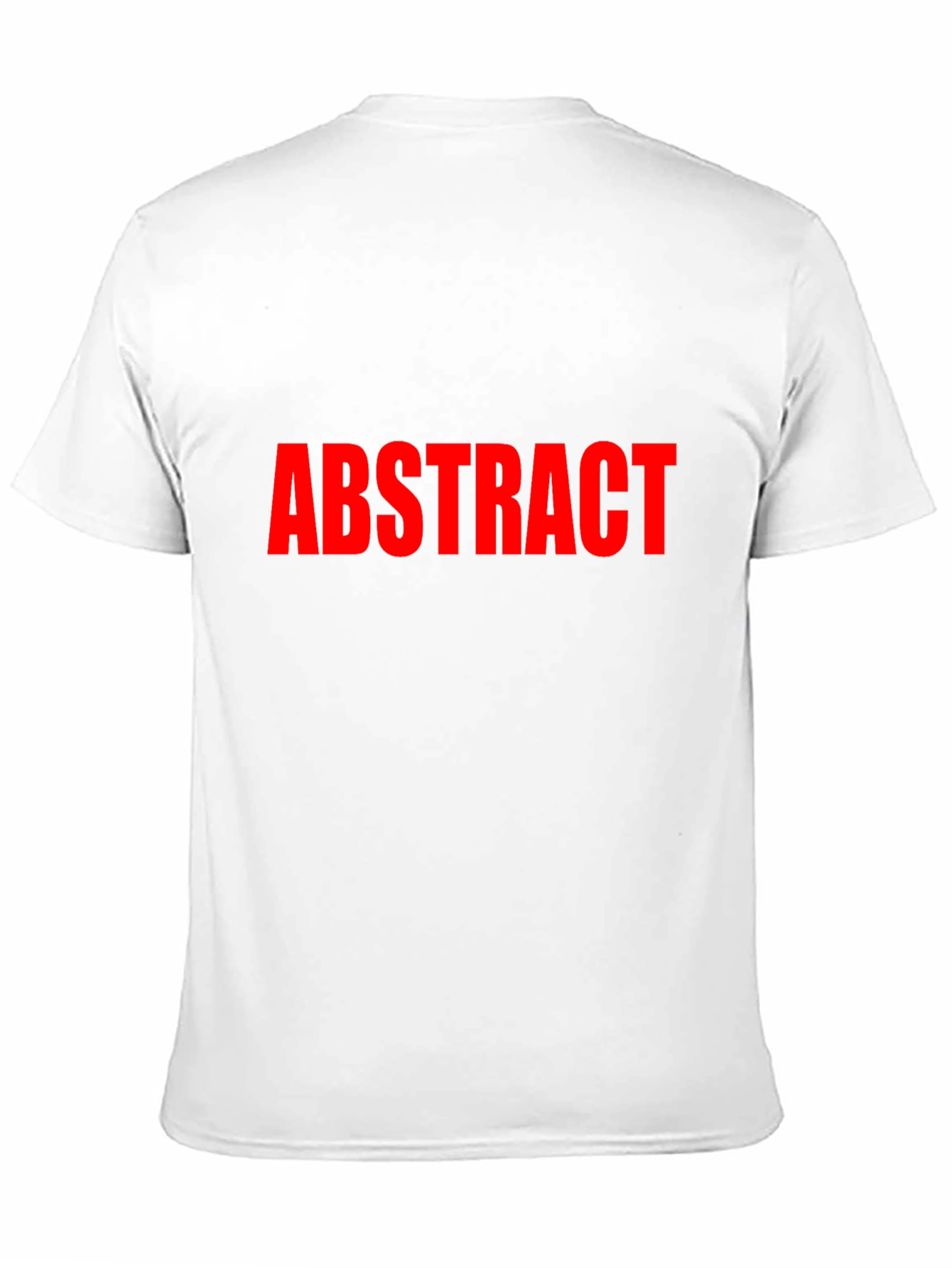 Abstract Red Text Black T-Shirt
