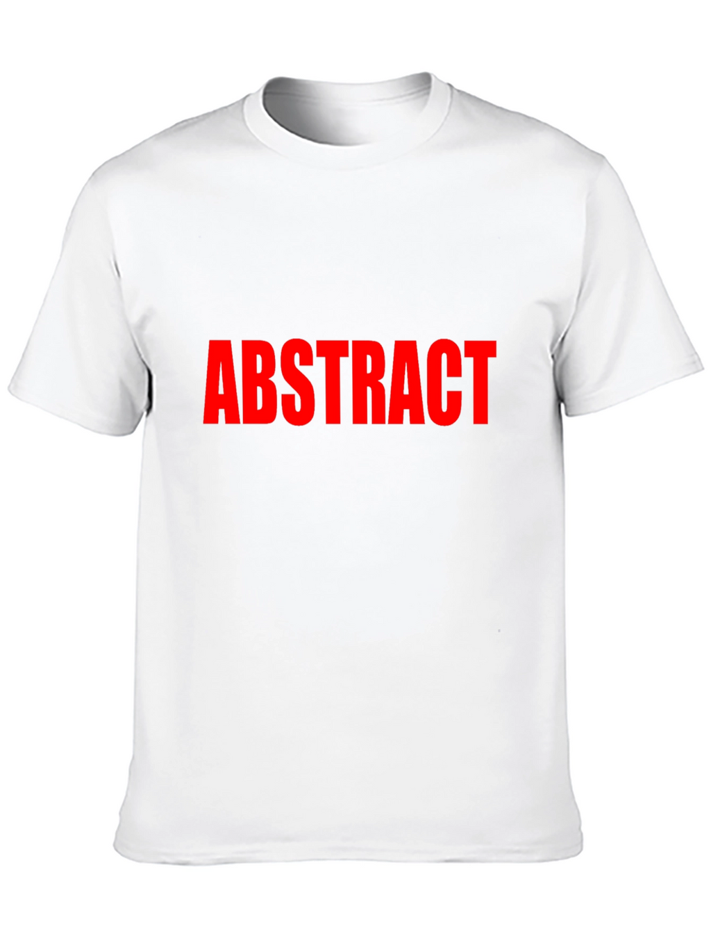 Abstract Red Text Black T-Shirt