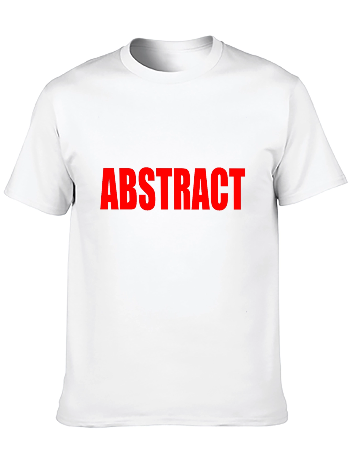 Abstract Red Text Black T-Shirt