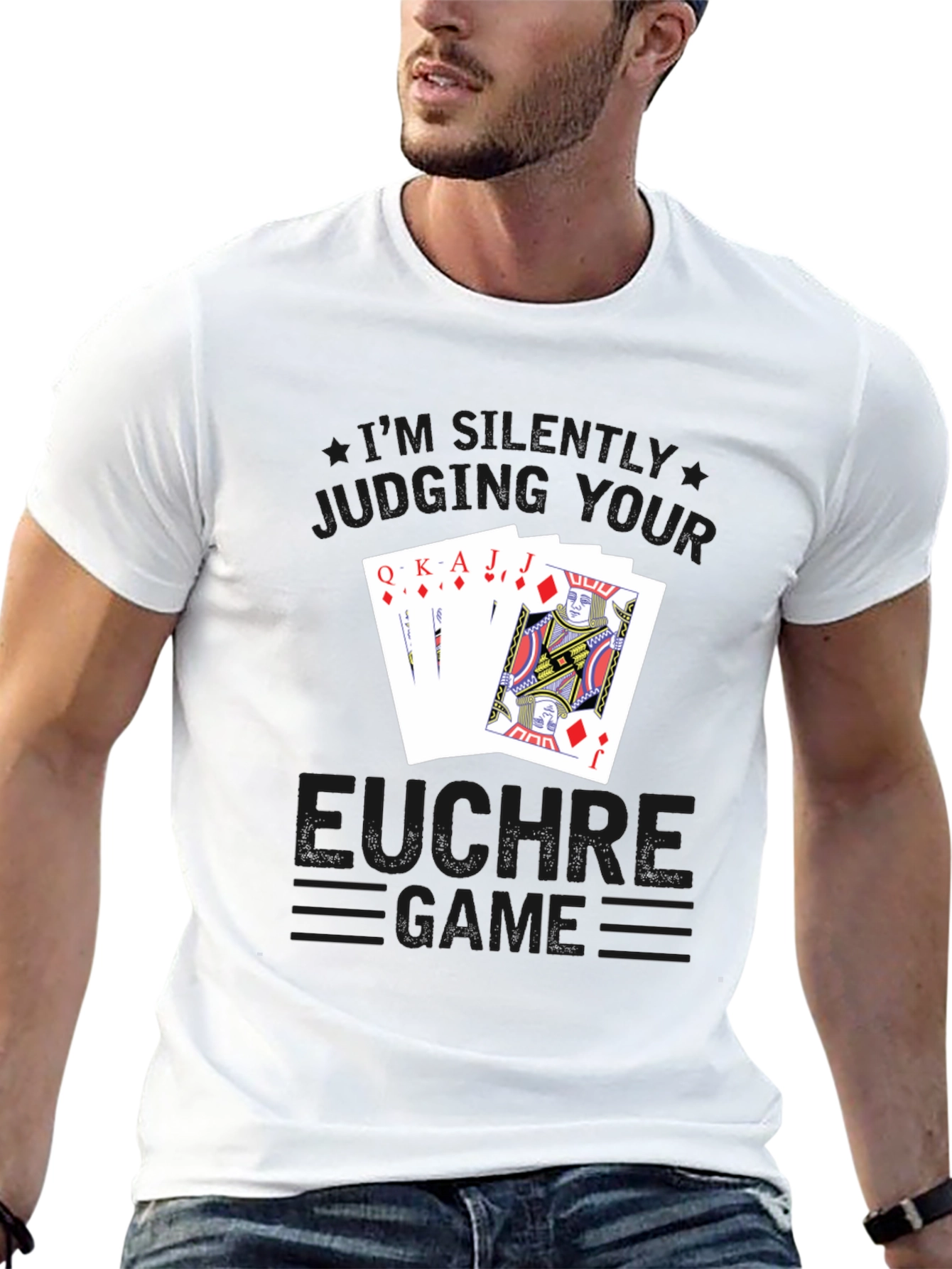 Euchre Game T-Shirt - Black