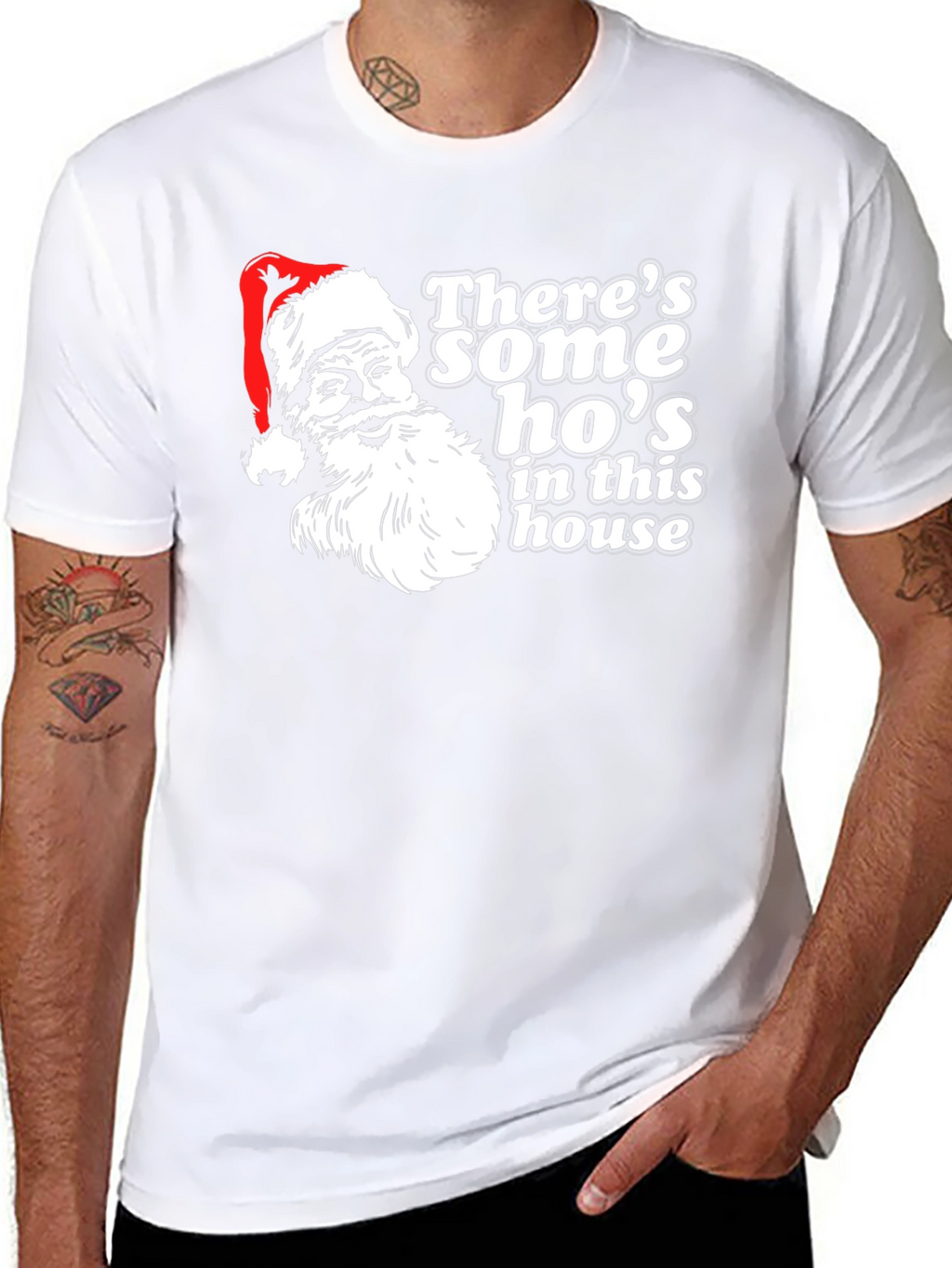 Santas Hos T-Shirt - Holiday Humor