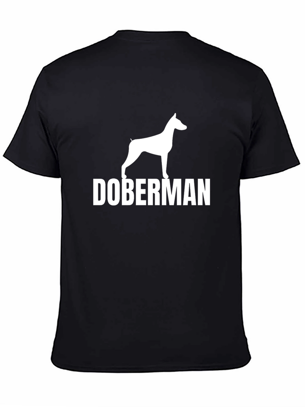Doberman Dog Breed T-Shirt - Black Cotton Tee