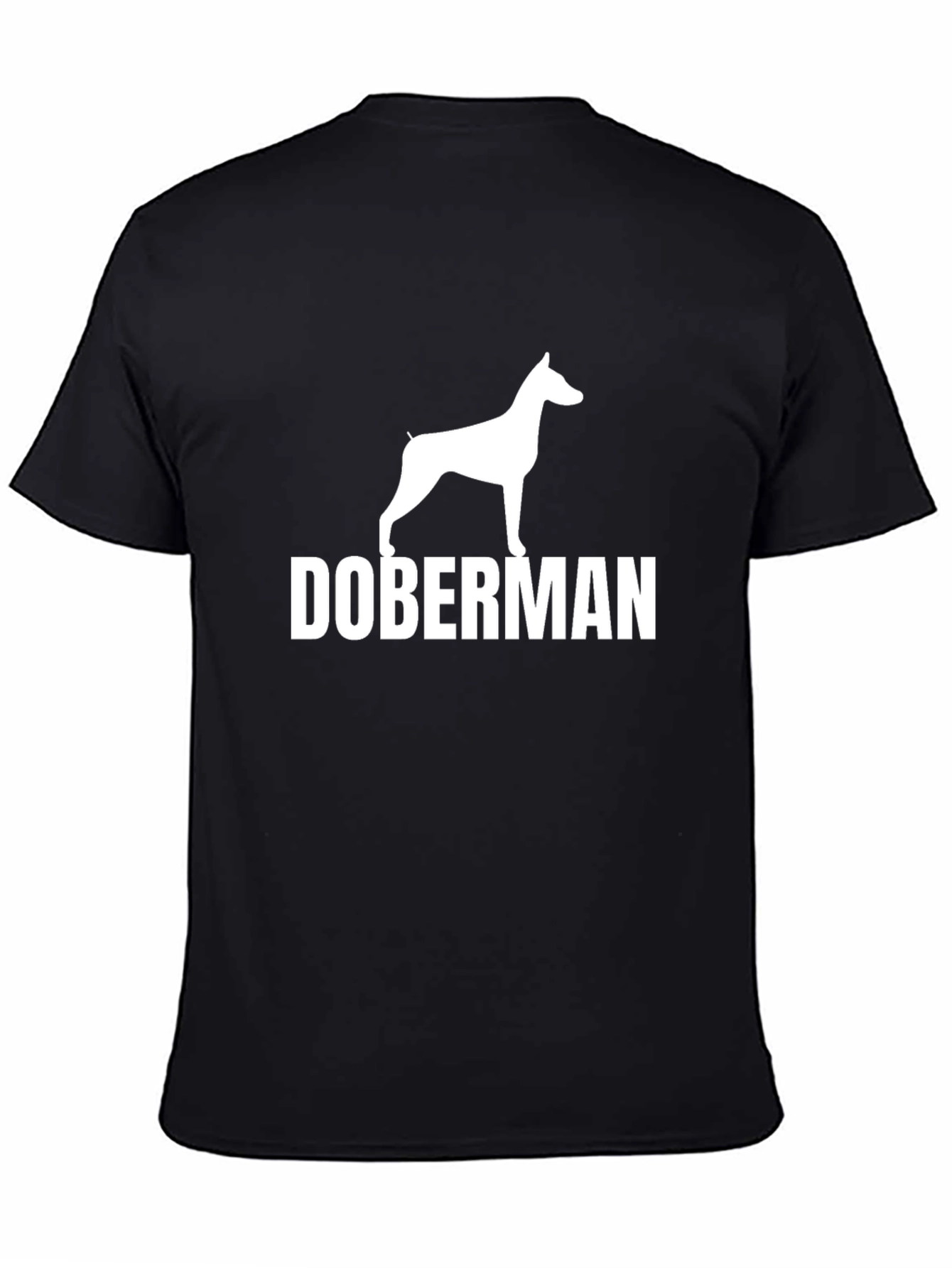 Doberman Dog Breed T-Shirt - Black Cotton Tee