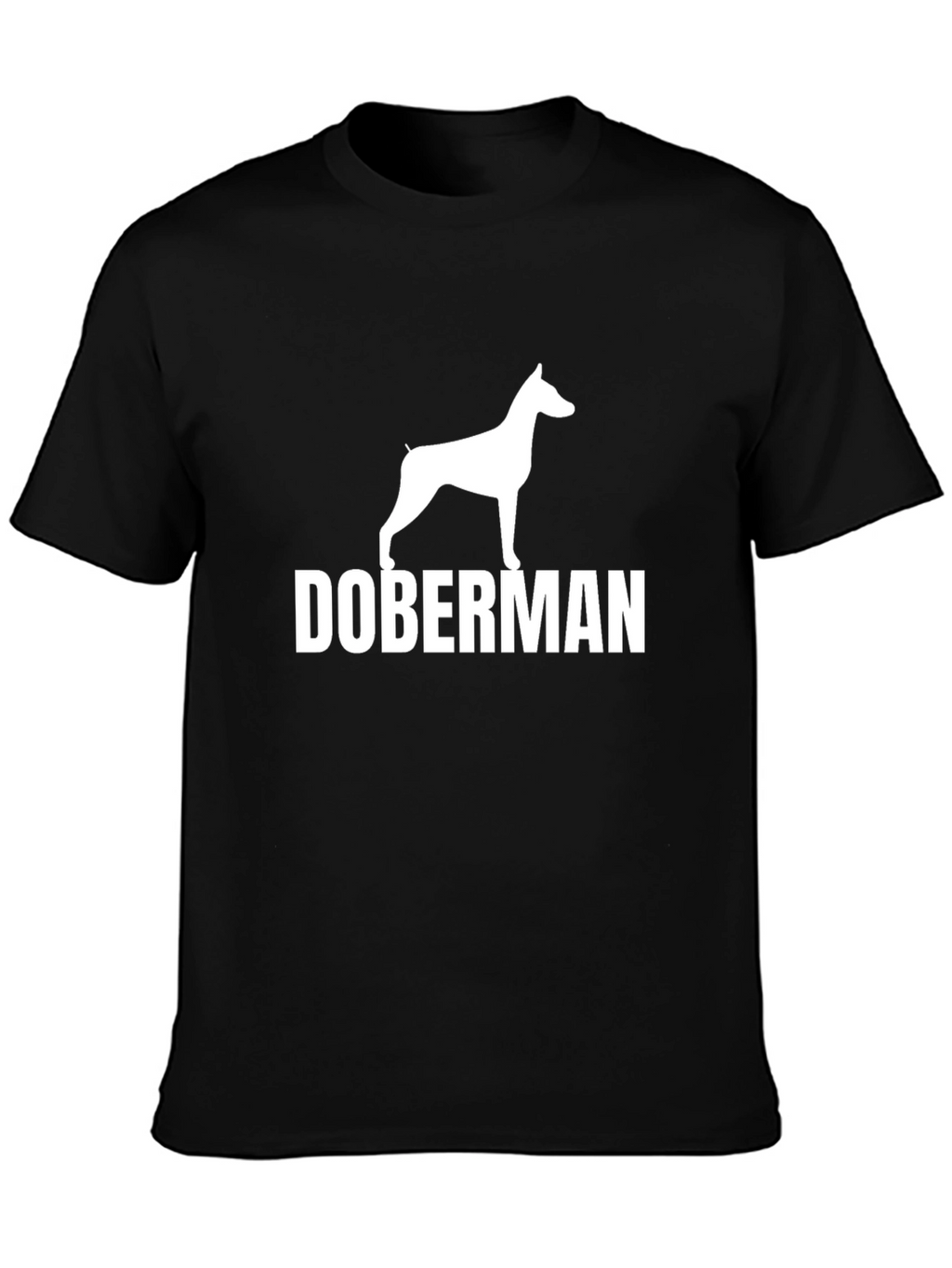 Doberman Dog Breed T-Shirt - Black Cotton Tee